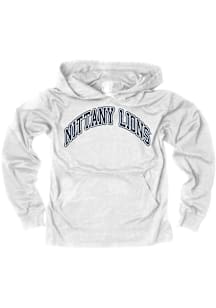 Wes and Willy Penn State Nittany Lions Youth White Jersey Vintage Arch Mascot Long Sleeve Hoodie