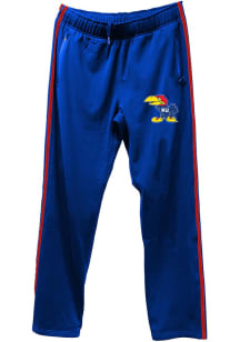 Wes and Willy Kansas Jayhawks Youth Blue Tricot Track Track Pants