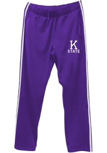 Youth K-State Wildcats Purple Wes and Willy Tricot Track Bottoms Track Pants