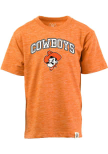 Oklahoma State Cowboys Toddler Orange Vintage Arch Mascot Short Sleeve T-Shirt