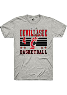 Caliyah DeVillasee Cincinnati Bearcats Ash NIL Striped Short Sleeve Player T Shirt