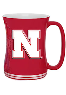 Nebraska Cornhuskers 16oz Barista Herby Ceramic Mug - Red