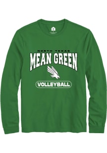 Rally North Texas Mean Green Kelly Green Volleyball Long Sleeve T Shirt