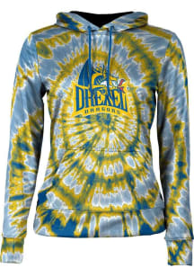 Womens Drexel Dragons Navy Blue ProSphere Tie Dye Hooded Sweatshirt