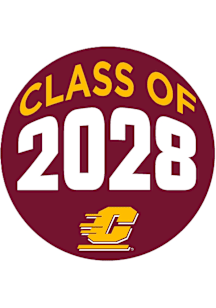 Central Michigan Chippewas 3" Class of 2028 Button - Maroon