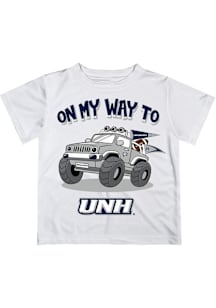 Vive La Fete New Hampshire Wildcats Infant On My Way Short Sleeve T-Shirt White