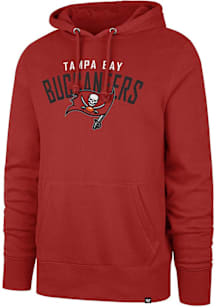 47 Tampa Bay Buccaneers Mens Red Outrush Headline Long Sleeve Hoodie
