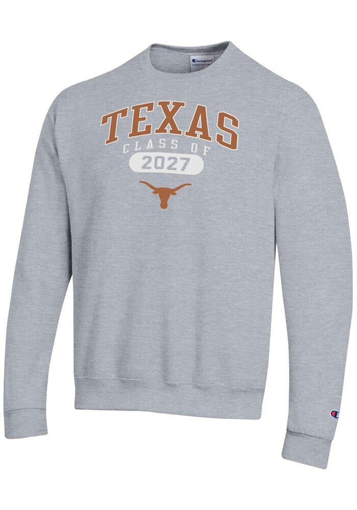 スウェット・トレーナー SWEATSHIRT RONNY Champion Texas Longhorns Mens GREY HEATHER Class of 2027
