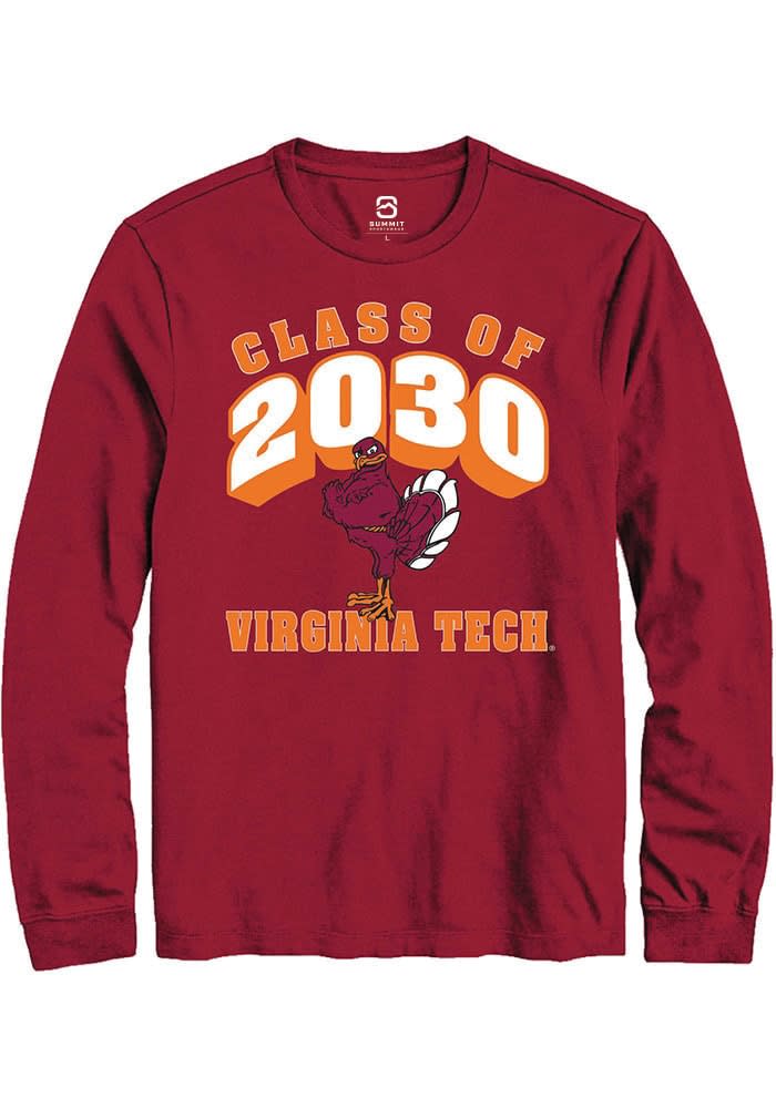 【IONSEOUL】 Virginia Fleece Long Sleeve T-Shirt 4JH579 Summit Sportswear Virginia Tech Hokies Cool Aunt Long Sleeve
