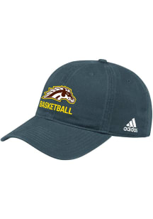 Adidas Black Western Michigan Broncos Basketball Washed Slouch Adjustable Hat