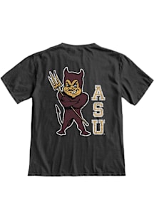 Blue 84 Arizona State Sun Devils Charcoal Front Back Overdyed Short Sleeve T Shirt