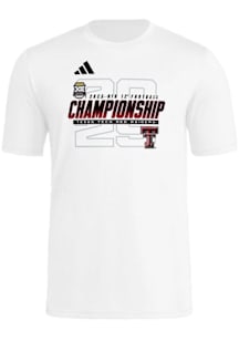 Adidas Texas Tech Red Raiders White Big 12 Football Championship Bound Short Sleeve T Shirt