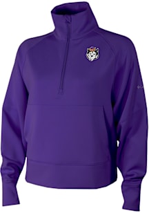 Columbia Washington Huskies Womens Purple Vault Heat Seal Wickham Hills Qtr Zip Pullover