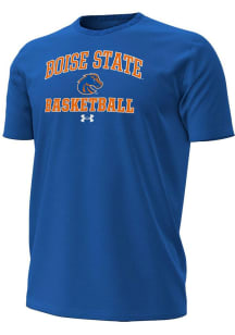 Under Armour Boise State Broncos Blue Basketball Performance Short Sleeve T Shirt