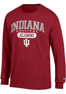 Mens Indiana Hoosiers Crimson Champion Pill Alumni Jersey Tee