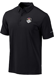 Columbia Washington Huskies Mens Black Vault Heat Seal Omni Wick Drive Short Sleeve Polo