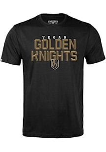 Levelwear Vegas Golden Knights Black Richmond Carve Short Sleeve T Shirt