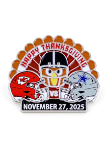 Kansas City Chiefs Souvenir 2025 vs Cowboys Thanksgiving Gameday Pin - Red