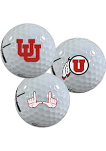Utah Utes team logo Golf Balls