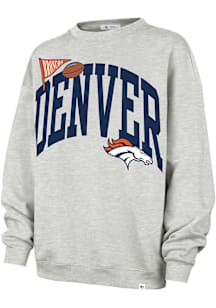 47 Denver Broncos Womens Grey Arched Crew Sweatshirt