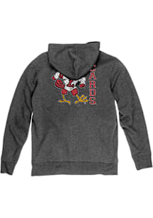 Blue 84 Louisville Cardinals Mens Black Front Back Laguna Long Sleeve Full Zip Jacket