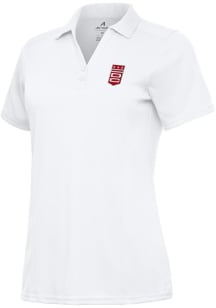 Antigua DC Defenders Womens White Alternate Tribute Short Sleeve Polo Shirt
