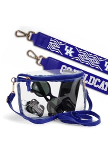Kentucky Wildcats Blue Patterned Shoulder Strap with Lexi Clear Bag