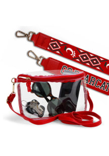 Cincinnati Bearcats Red Patterned Shoulder Strap with Lexi Clear Bag