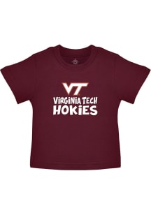 Virginia Tech Hokies Infant Playful Short Sleeve T-Shirt Maroon