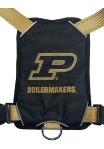 Black Purdue Boilermakers Team Logo Harness Pet Collar