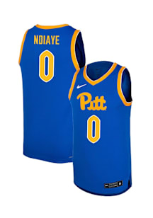 Amdy Ndiaye Mens Blue Pitt Panthers Basketball NIL Name And Number Basketball Jersey