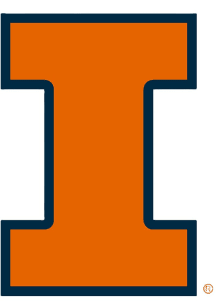 Orange Illinois Fighting Illini Main Mark Decal