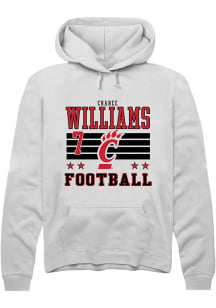 Chance Williams Rally Mens White Cincinnati Bearcats NIL Striped Player Hood