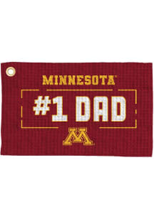 Maroon Minnesota Golden Gophers #1 Dad Waffle Golf Towel