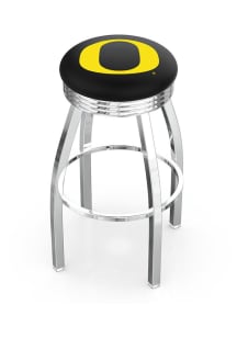 Oregon Ducks 3 Ring Chrome Seat Pub Stool