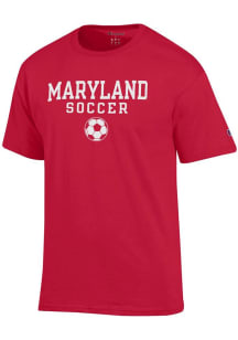 Maryland Terrapins Red Champion Mens Soccer Short Sleeve T Shirt