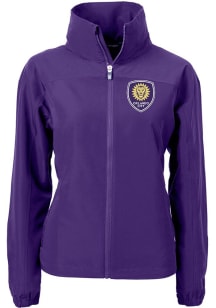 Cutter and Buck Orlando City SC Womens Purple Charter Eco Light Weight Jacket