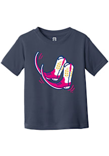 Summit Sportswear Amarillo Sod Poodles Toddler Navy Blue Primary Copa Short Sleeve T-Shirt