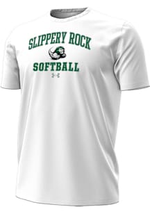 Under Armour Slippery Rock White Softball Performance Short Sleeve T Shirt