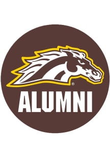 Brown Western Michigan Broncos 3&quot; Alumni Button