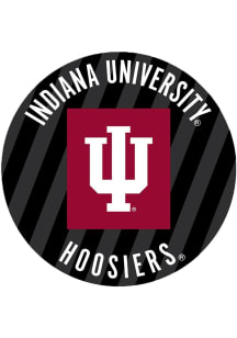 Red Indiana Hoosiers 3&quot; Stripes Button