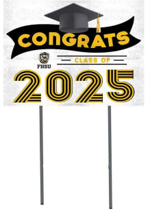 Fort Hays State Tigers KH Sports Fan Class of 2025 graduation graphic Yard Sign - White