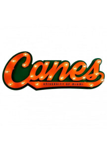 Miami Hurricanes Lit Marquee Sign