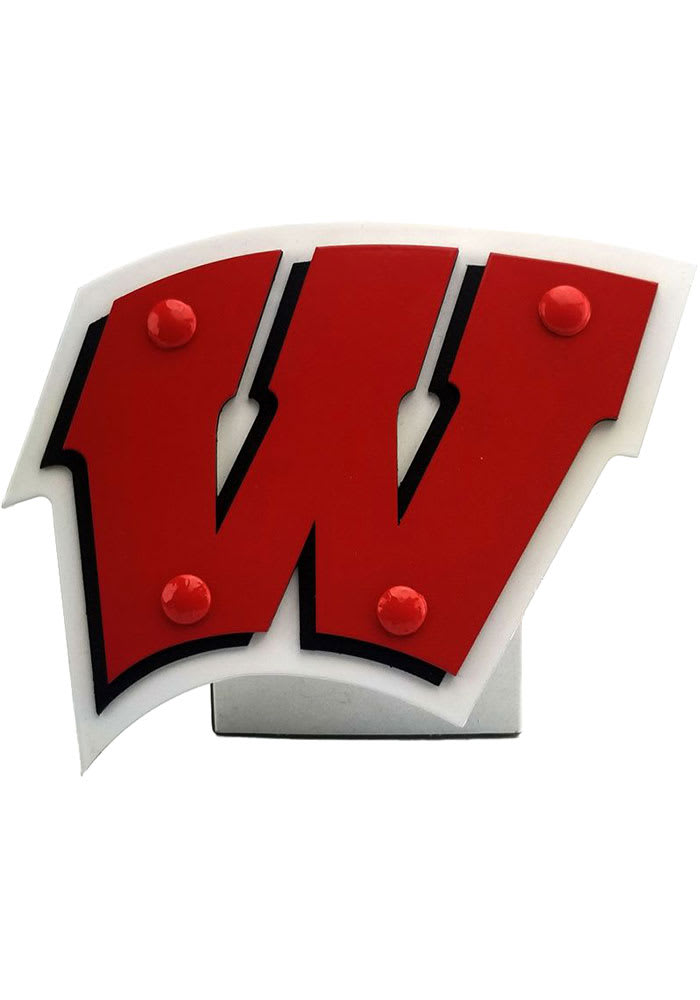 Wisconsin Badgers Logo Car Accessory Hitch Cover
