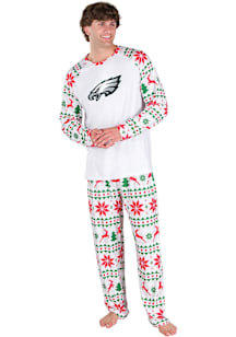 Concepts Sport Philadelphia Eagles Mens White Holiday Tidings Sleep Pants