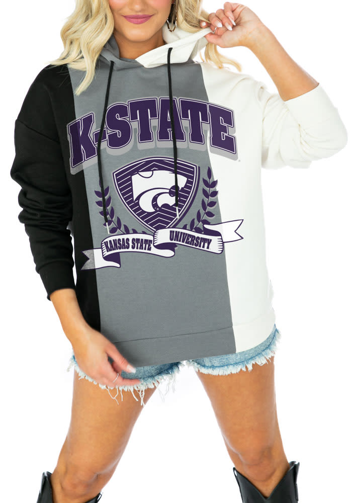 Gameday Couture K-State Wildcats Womens Black Colorblock Hooded Sweatshirt