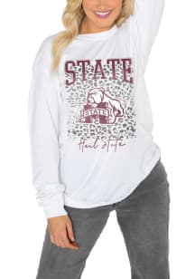 Gameday Couture Mississippi State Bulldogs Womens White Wild Game LS Tee
