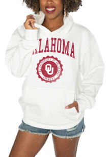 Gameday Couture Oklahoma Sooners Womens White Premium Fleece Hooded Sweatshirt