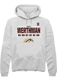 Abby Werthman Western Michigan Broncos Mens White NIL Stacked Box Player Hood