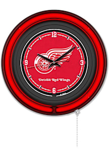 Detroit Red Wings Double Neon Wall Clock